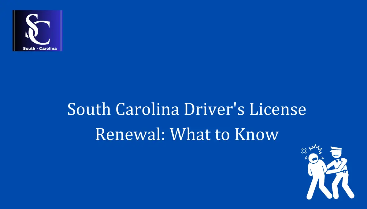 South Carolina Driver's License Renewal: What to Know