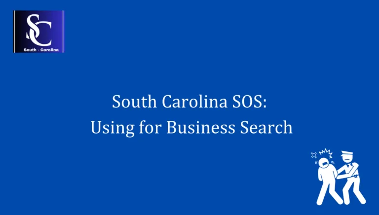 South Carolina SOS Using for Business Search 1